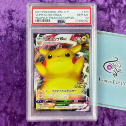 PSA 10 2020 Pikachu VMAX Pokemon Japanese S Promo PIKA! Campaign 123/S-P GEM MT - Image 1