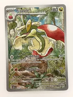 Pokemon TCG Flapple 210/191 Illustration Rare Sv08 Surging Sparks Holo NM - Image 1