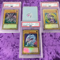Blue-Eyes White Dragon Dark Magician Red-Eyes Black Dragon Yu-Gi-Oh! Gold Box - Image 1