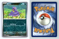 Ekans #23/165 Scarlet & Violet 151 Pokemon 2023 Reverse Holo Common TCG Card - Image 1