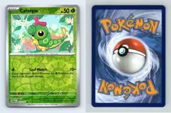 Caterpie #10/165 Scarlet & Violet 151 Pokemon 2023 Reverse Holo Common TCG Card - Image 1
