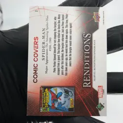 Marvel Card Spider-Man 1 Comic Covers Fleer Upper Deck Renditions [NM] - Image 3