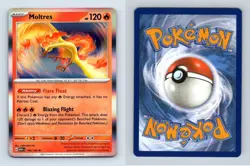 Moltres #146/165 Scarlet & Violet 151 Pokemon 2023 Rare Holo TCG Card - Image 1