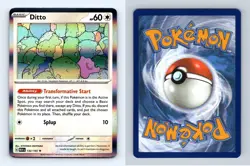 Ditto #132/165 Scarlet & Violet 151 Pokemon 2023 Rare Holo TCG Card - Image 1