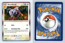 Aerodactyl #142/165 Scarlet & Violet 151 Pokemon 2023 Rare Holo TCG Card - Image 1