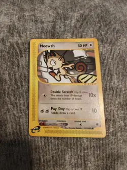 Pokemon Card - Meowth 121/165 - Expedition - Base - WOTC Vintage 2002 NM/LP Rare - Image 1