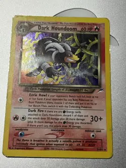 Dark Houndoom 7/105 Neo Destiny Holo Rare Pokemon TCG Card - HP - Image 3