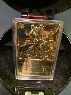 Mewtwo Pokemon 23K Gold Plated Card 1999 Burger King Promo Pokemon - Image 1