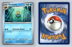 Omanyte #138 Scarlet & Violet 151 Pokemon 2023 Uncommon TCG Card - Image 1