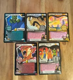 DBZ Cards Lot of 5 BUU SAGA LIMITED Non Foil Rare Dragon Ball Z Style Mastery - Image 1