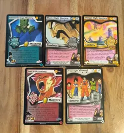DBZ Cards Lot of 5 BUU SAGA LIMITED Non Foil Rare Dragon Ball Z Style Mastery - Image 2