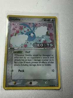 Swablu - 79/107 - Pokemon Ex Deoxys Stamped Reverse Holo Card - MP - Image 4