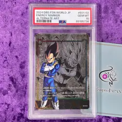 PSA 10 2024 Vegeta E1-02 Alternate Art Dragon Ball Super Card Game Energy Marker - Image 2