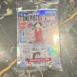 Bandai Namco One Piece Card Game US Voyage Monkey D. Luffy Promo Card + poster🔥 - Image 2