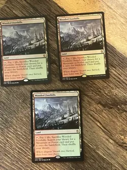 MTG | Khans of Takir | Wooded Foothills | Regular X3 MP-/HP - Image 1