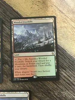 MTG | Khans of Takir | Wooded Foothills | Regular X3 MP-/HP - Image 3