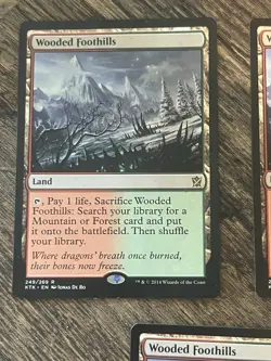 MTG | Khans of Takir | Wooded Foothills | Regular X3 MP-/HP - Image 4
