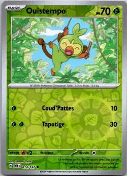 Carte Pokemon Ouistempo 014/167 Reverse - 2024 - Image 1