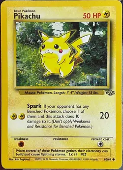 Pikachu - 60/64 - Jungle Pokemon 1999 - Image 1