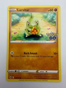 #037/078 Larvitar Normal Common - Pokemon Go English NM - Image 1