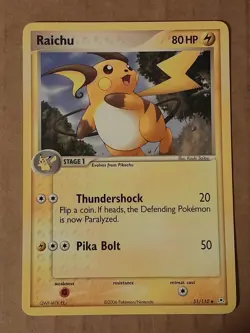 Pokemon Raichu 51/110 ex Holon Phantoms NM See Pictures - Image 1