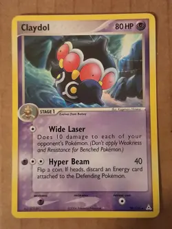 Pokemon Claydol 38/110 ex Holon Phantoms NM-MT See Pictures - Image 1