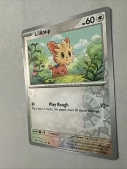 Pokemon TCG * SV White Flare * 074/086 Lillipup Common * REVERSE HOLO * FRESH PK - Image 2