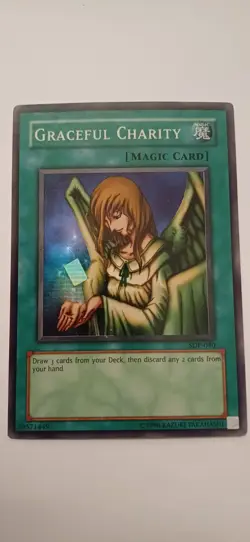 Yugioh - Graceful Charity - SDP-040 - Super Rare Unlimited Near Mint! - Image 1