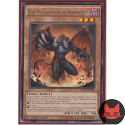 Yugioh Libic, Malebranche of the Burning Abyss SECE-EN083 Rare 1st Edition NM - Image 1