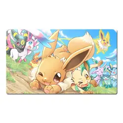 Eeveelution Board Game Pokemon Playmat PTCG TCG CCG Pad Trading Card Games Mat - Image 1