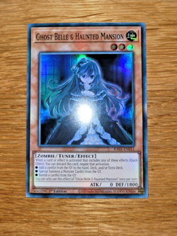 Yugioh Ghost Belle & Haunted Mansion RA01-EN011 Super Rare English - Image 1
