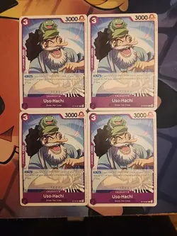 4x Uso-Hachi - ST18-001 - PRB02 Reprint - One Piece TCG - English Playset - Image 1