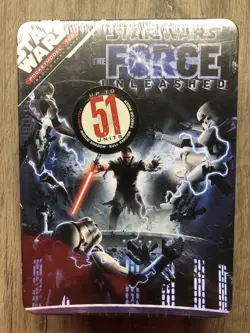 Star Wars The Force Unleashed Trading Card Game Sealed Tin TCG Pocketmodel 2008 - Image 1