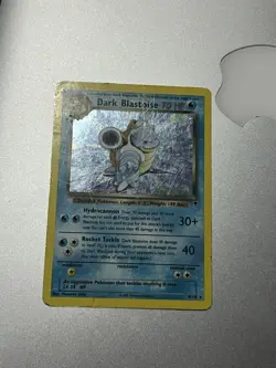 Dark Blastoise 3/82 Holo Rare Team Rocket Pokemon Card 2000 DMG - Image 2