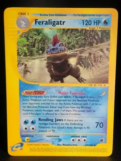 Reserved 8 Cards* Expedition Base Set Feraligatr - 47/165 - Rare - - Image 1