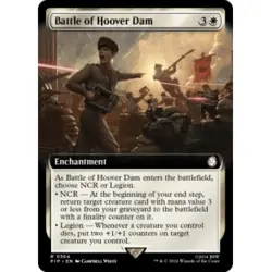 BATTLE OF HOOVER DAM (EXTENDED ART) X4 Universes Beyond: Fallout Magic MTG CARD - Image 1