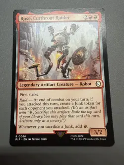 Rose, Cutthroat Raider R 0066 MTG PIP Fallout Rare NM Regular - Image 1