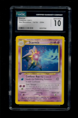 Starmie CGC 10 Gem Mint Neo Revelation 2001 Pokemon TCG - Image 1
