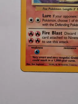 Pokemon TCG Ninetales Base Set 12/102 Holo Unlimited Holo Rare - Image 5