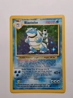 Blastoise - 2/102 - Holo Rare - Base Set - Pokemon Card - LP - Image 1