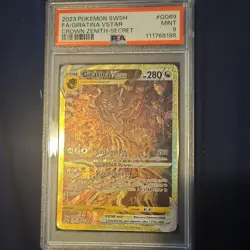 Pokemon Giratina VSTAR Secret Rare GG69/GG70 Crown Zenith Holo PSA 9 - Image 1
