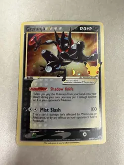 Pokemon Greninja Star Holo Promo SWSH: Sword & Shield SWSH144 Basic HP130 - Image 1