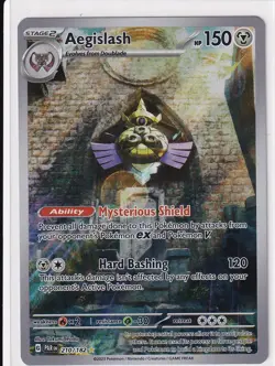 Aegislash 210/182 - Paradox Rift - Illustration Rare Pokemon Holo NM - Image 1