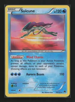 Suicune 30/122 Holo Rare BREAKpoint Pokemon Near Mint - Image 1