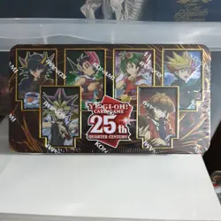 YuGiOh Dueling Heroes Tin : 1st Edition : 2023 25th Anniversary Mega Tin : New 4012927165423 - Image 1