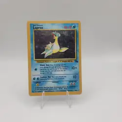 Pokemon TCG Lapras Fossil Holo Rare Card 10/62 1999 Edition Pokemon LP!!! - Image 1