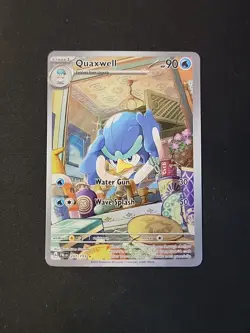 Pokemon TCG Quaxwell Holo Illustration Rare Card 207/193 Paldea Evolved - Image 1