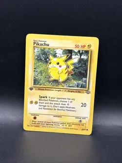 1st Edition Pikachu - Jungle - #60/64 - Vintage Pokemon Card 1999 WOTC - Image 1