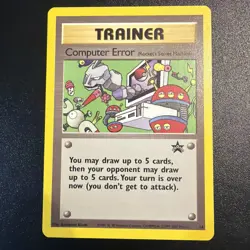 Pokemon Card - Computer Error (Rocket's Secret Machine) WoTC Black Star Promo 16 - Image 1