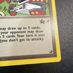 Pokemon Card - Computer Error (Rocket's Secret Machine) WoTC Black Star Promo 16 - Image 4